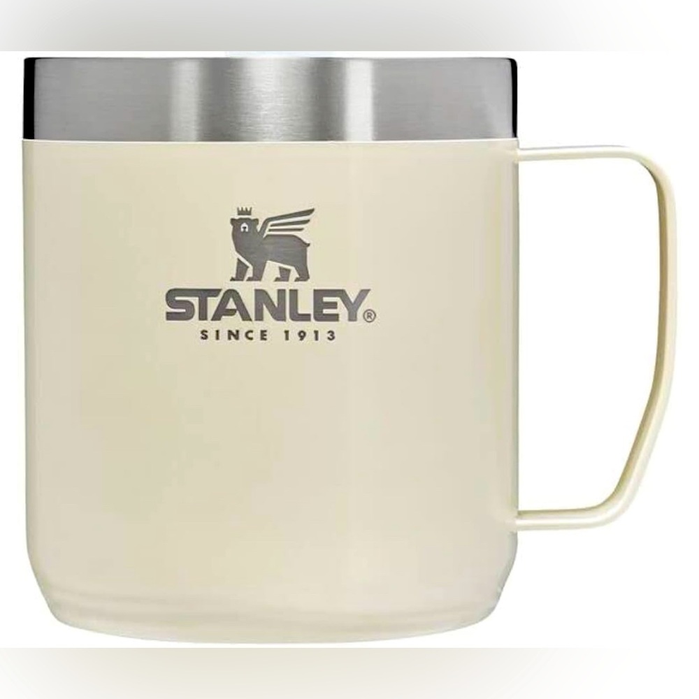 NWT•Stanley•The Classic Series¥The Legendary Camp Mug•12.oz•Color•Cream Gloss